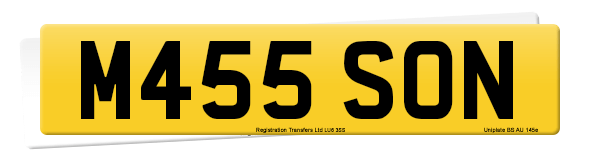 Registration number M455 SON